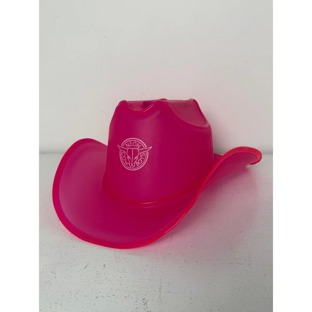 Neon Cowboys Pink Light Up LED Cowboy Hat Festival Rave Western Party Accessory
